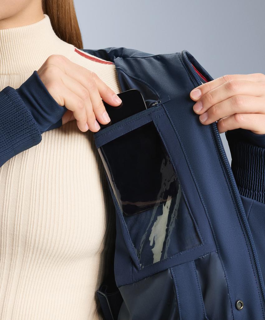 Водостойкая куртка в стиле ретро с 80% пуха и 20% пера MINARDI PIUME SKI