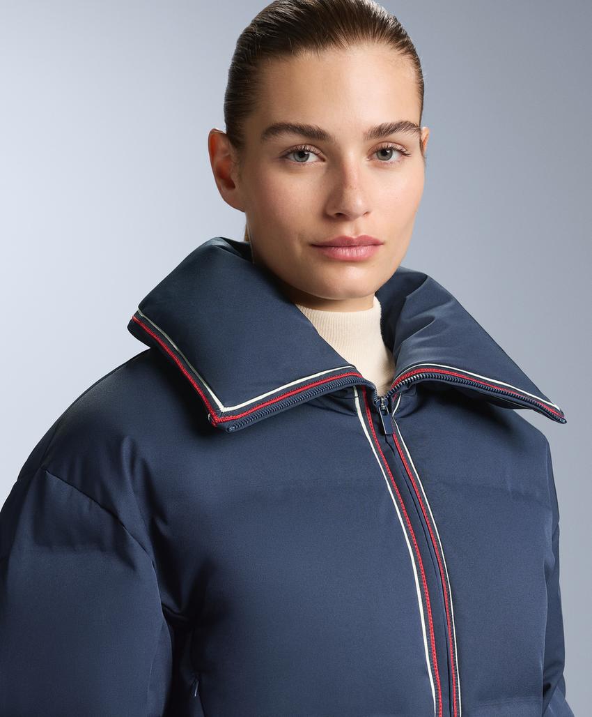 Водостойкая куртка в стиле ретро с 80% пуха и 20% пера MINARDI PIUME SKI