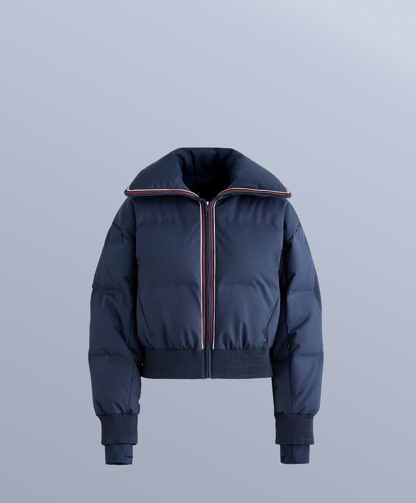 Водостойкая куртка в стиле ретро с 80% пуха и 20% пера MINARDI PIUME SKI