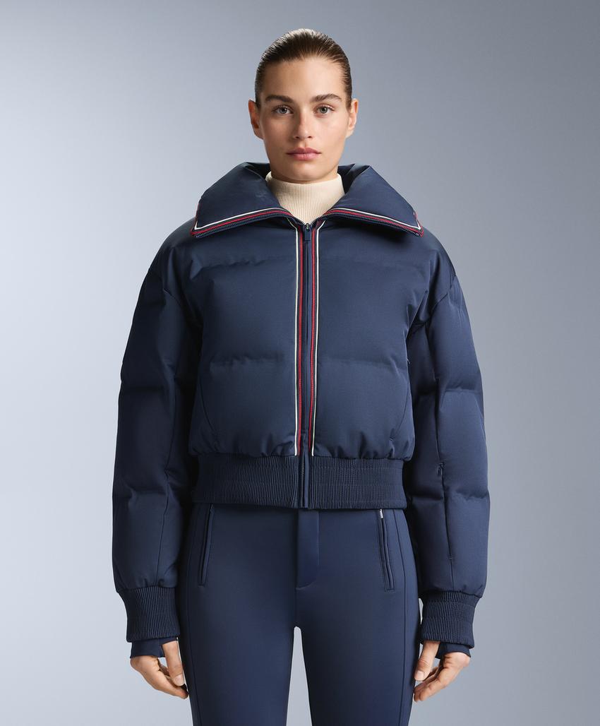 Водостойкая куртка в стиле ретро с 80% пуха и 20% пера MINARDI PIUME SKI