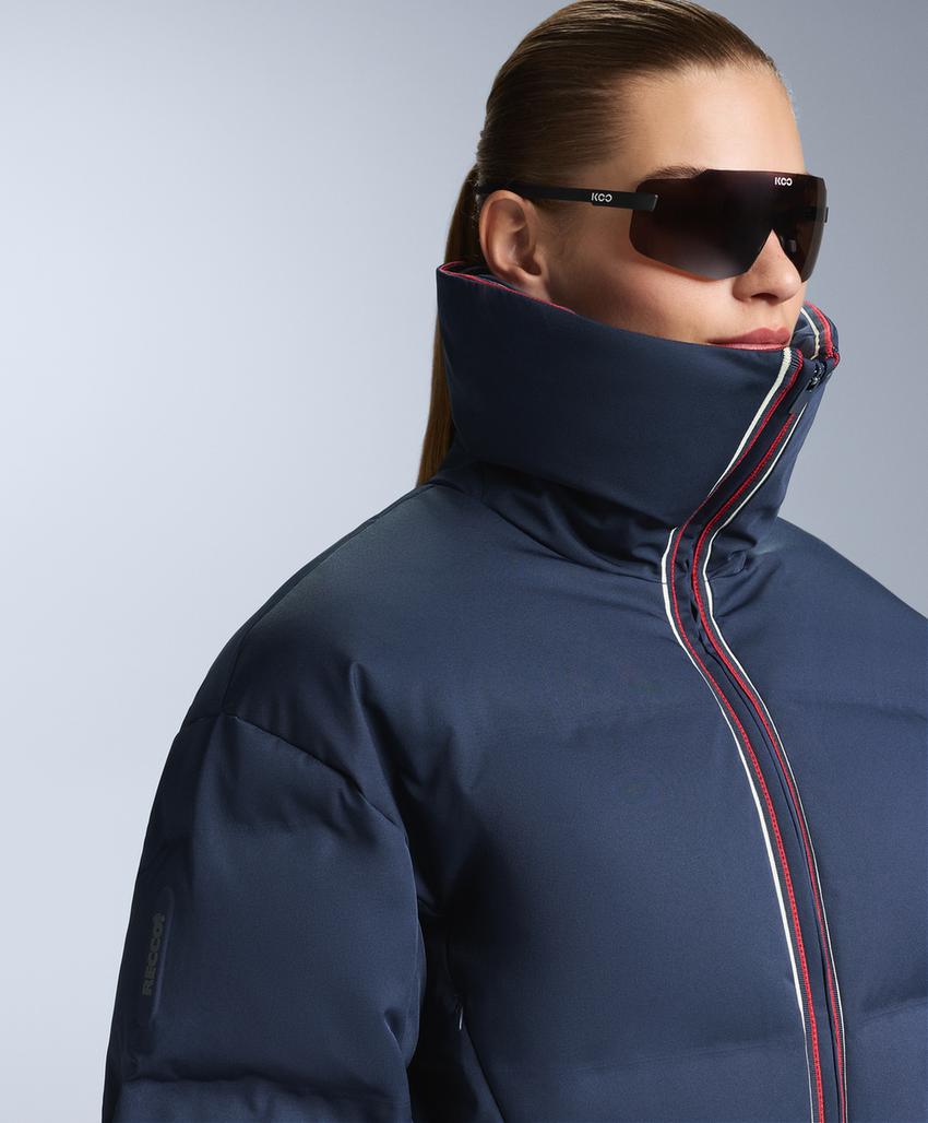 Водостойкая куртка в стиле ретро с 80% пуха и 20% пера MINARDI PIUME SKI