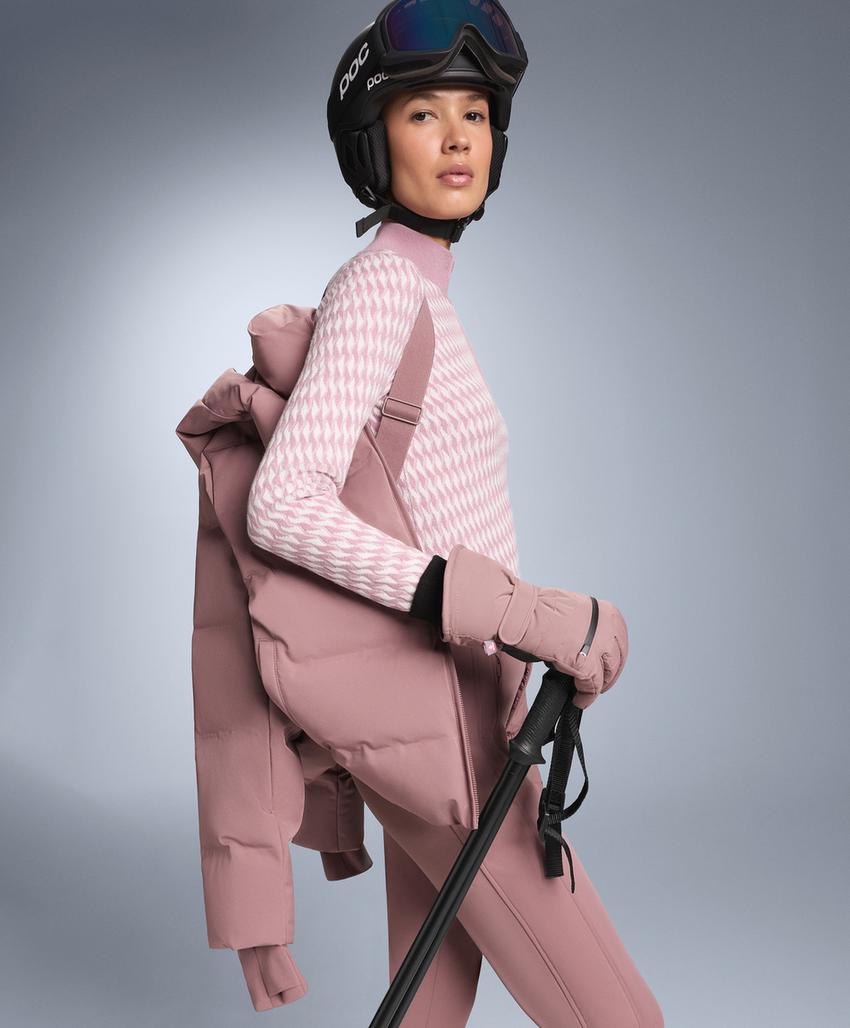 Лонгслив Base Layer из вязаного жаккарда с геометрическим узором