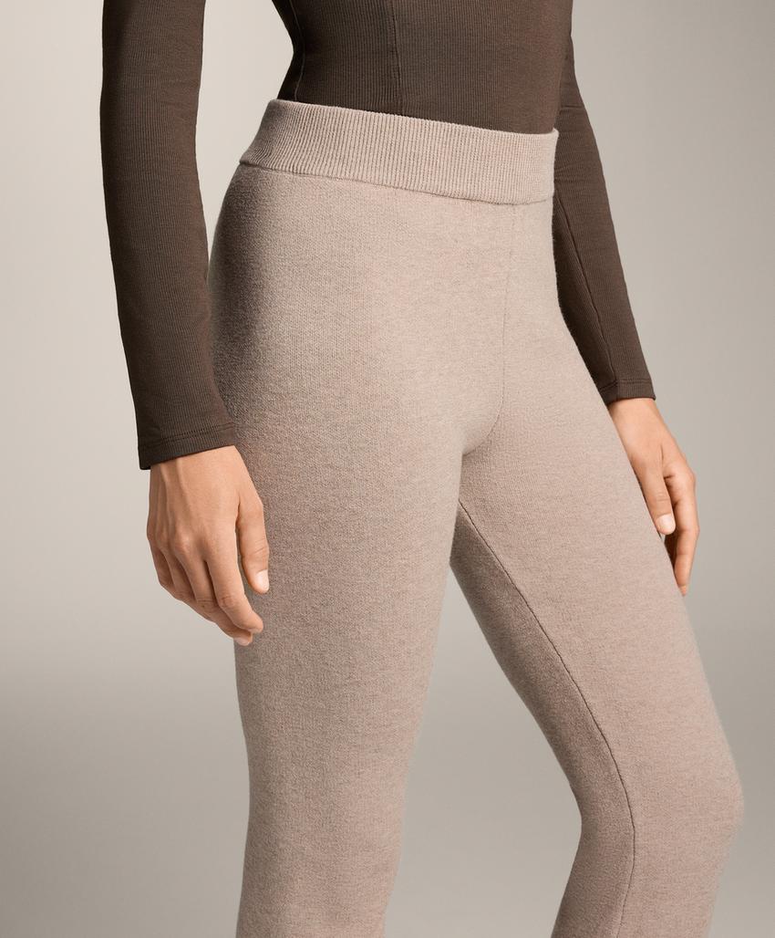 Вязаные брюки клеш