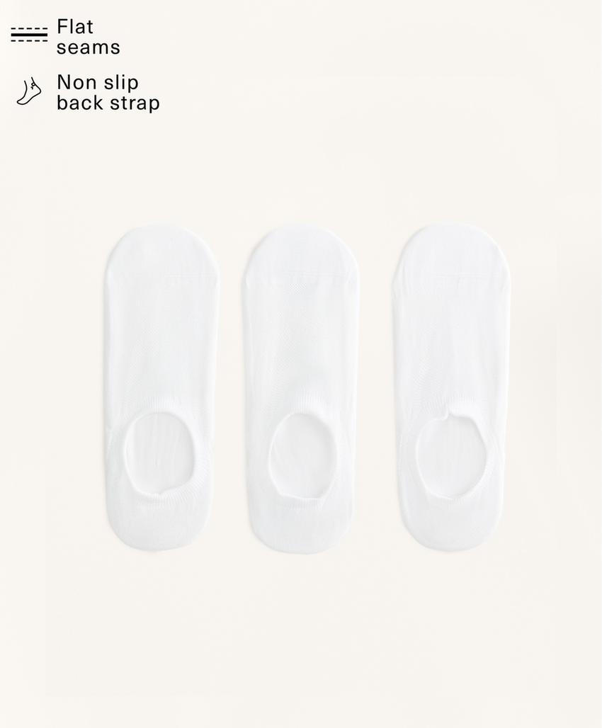 3 пары спортивных носков-следков из смесового полиамида