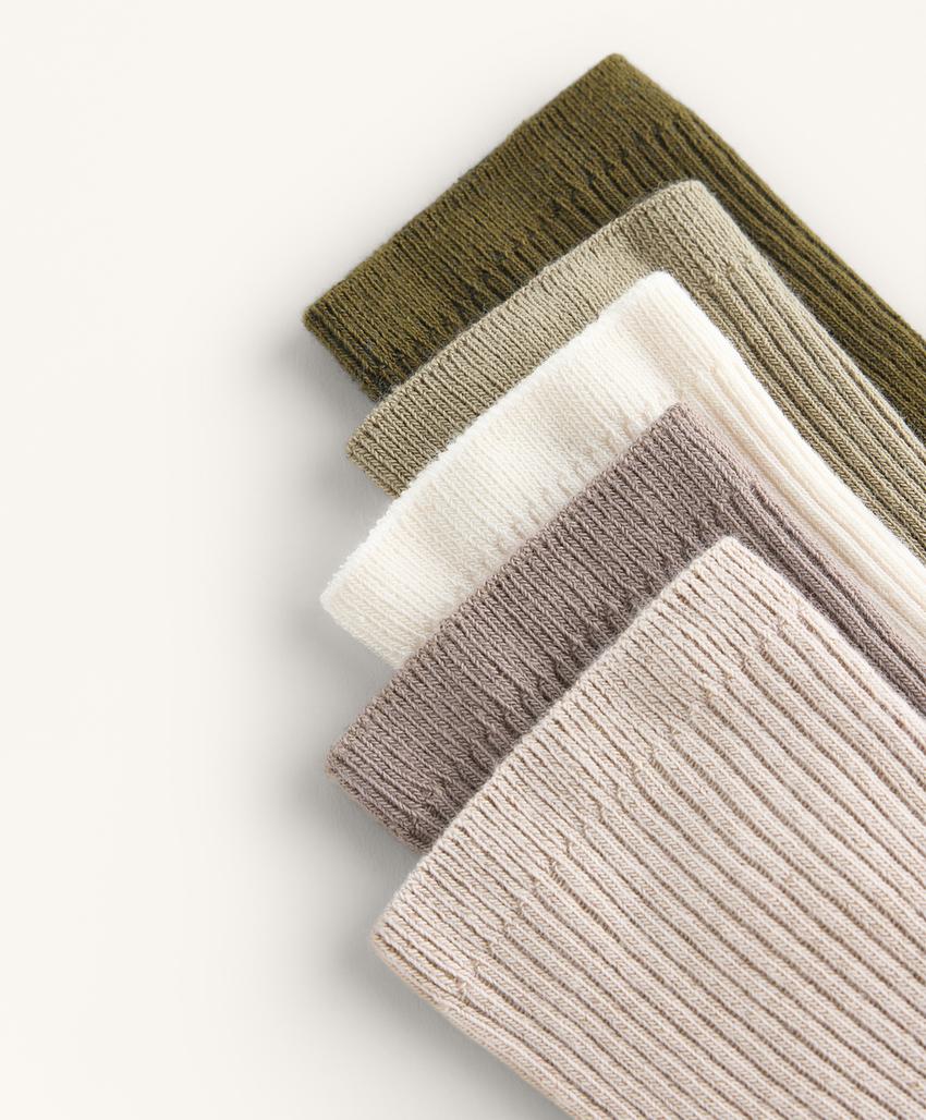 5 пар классических носков из смесового хлопка