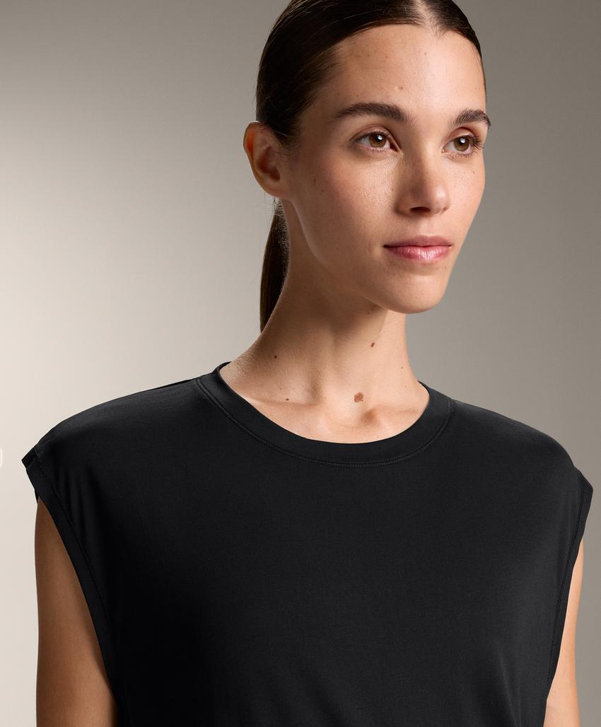 Топ без рукавов из смесового модала