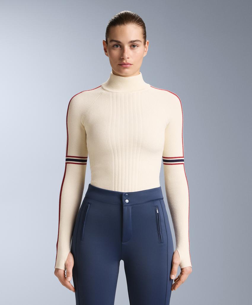 Термофутболка Base Layer вязаная с контрастными деталями