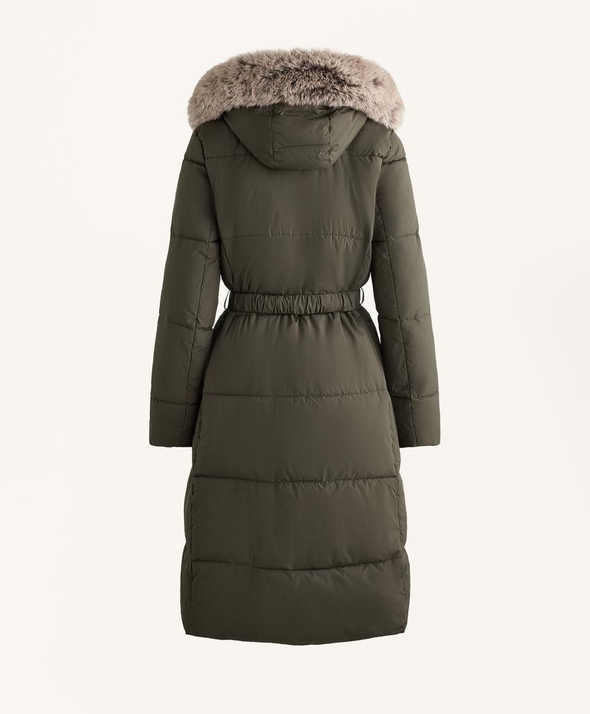 Длинная водоотталкивающая утепленная куртка Primaloft®