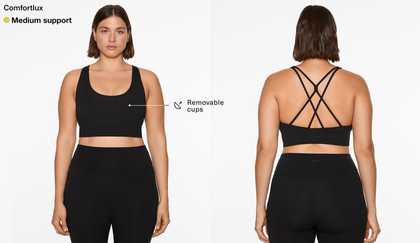 Спортивный бюстгальтер comfortlux с чашечками средней поддержки
