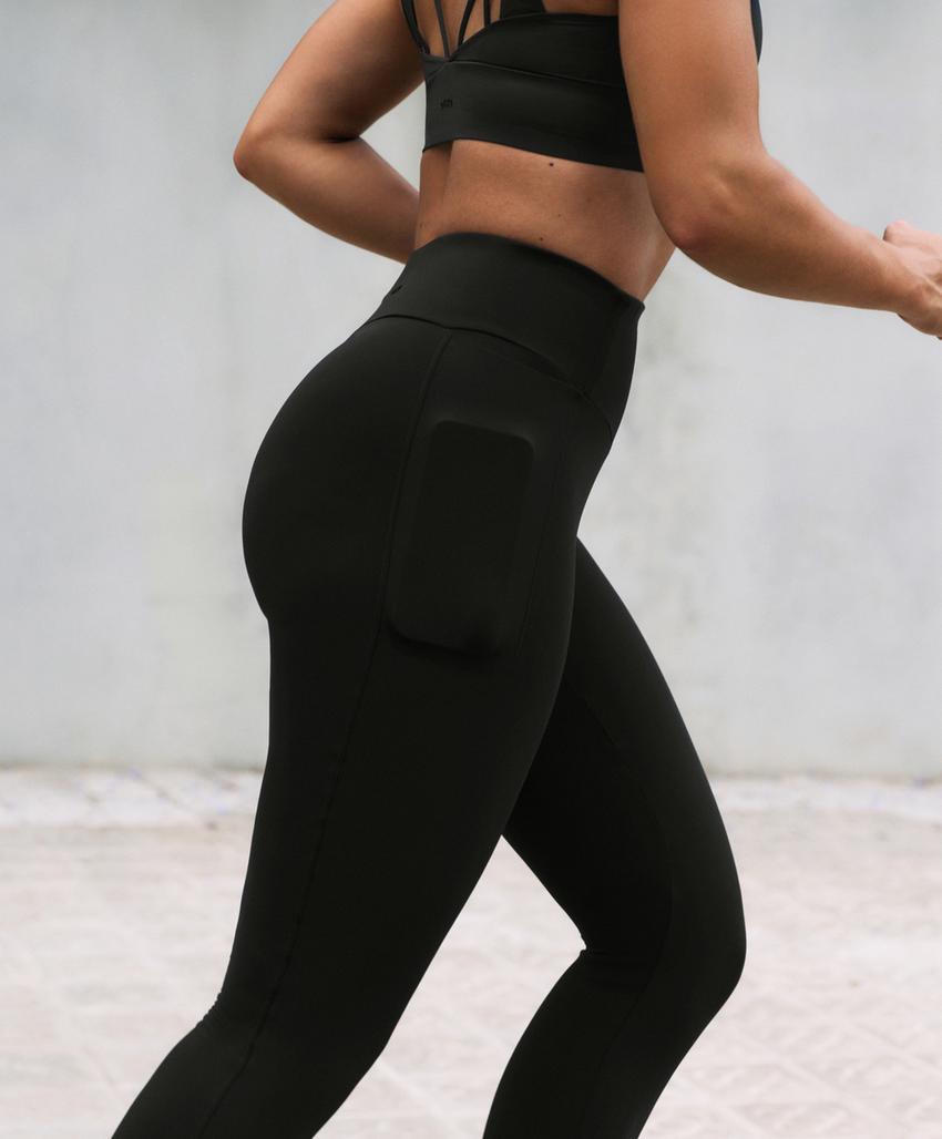 Леггинсы с высокой посадкой до щиколотки с карманами light touch 65 см