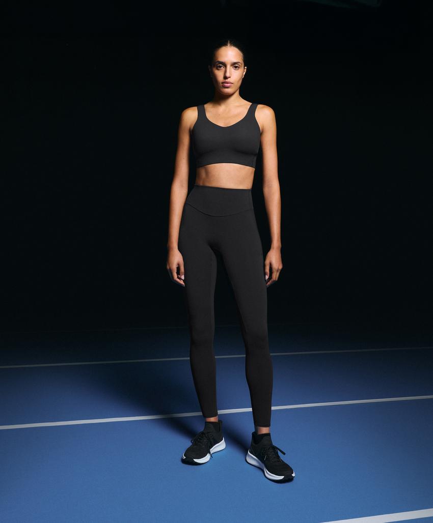 Леггинсы с высокой посадкой до щиколотки с карманами light touch 65 см