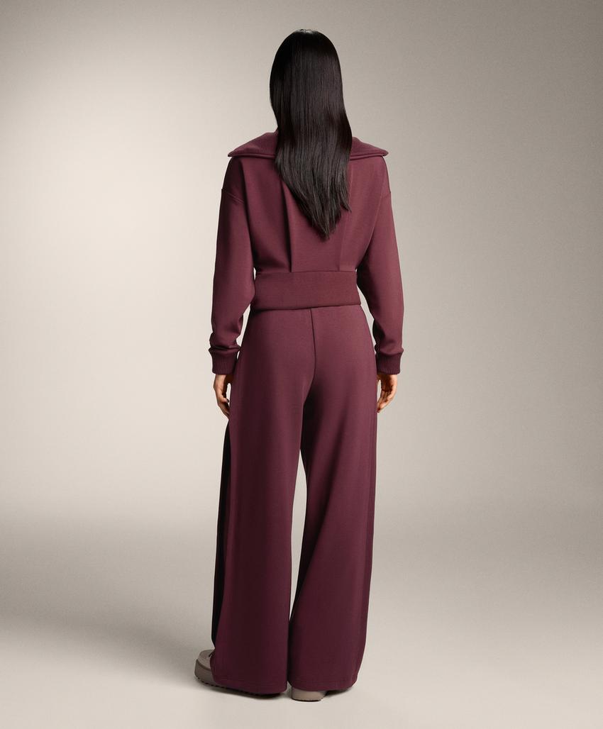 Брюки-кокон с боковым складками и мягким модальным покрытием