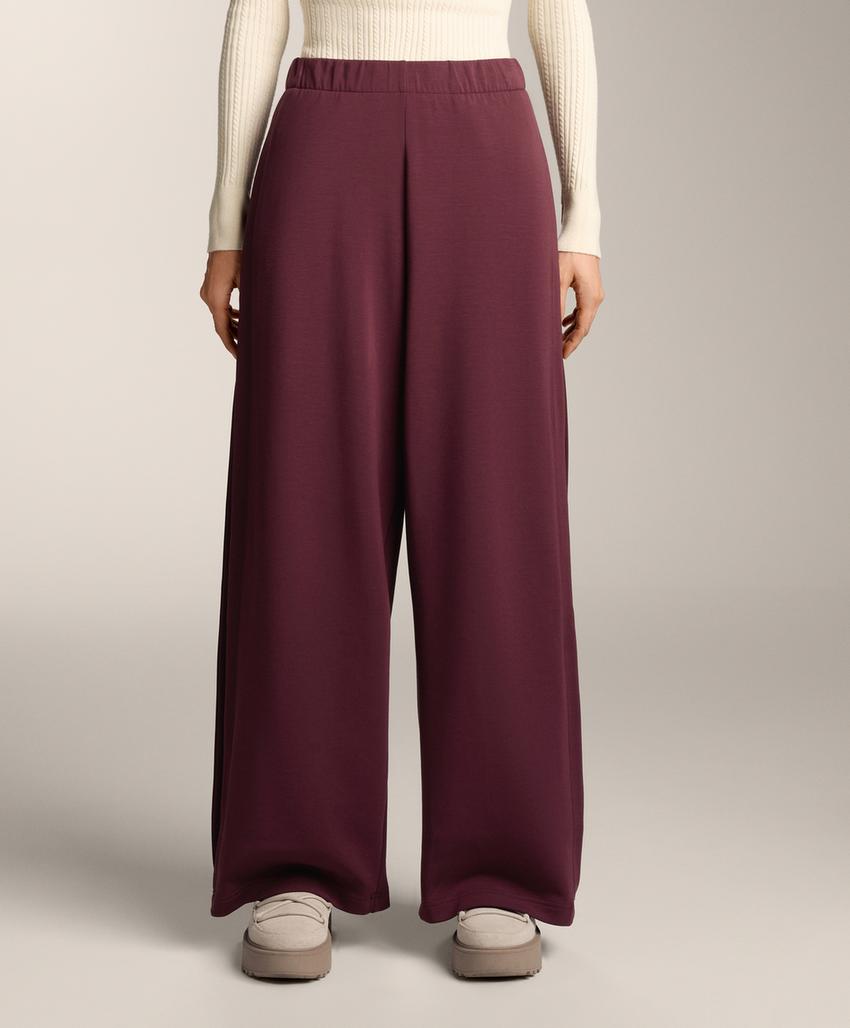 Брюки-кокон с боковым складками и мягким модальным покрытием