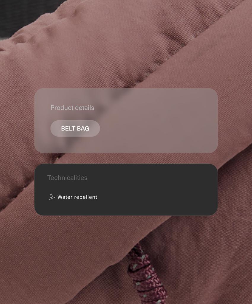 Поясная сумка из водоотталкивающего нейлона