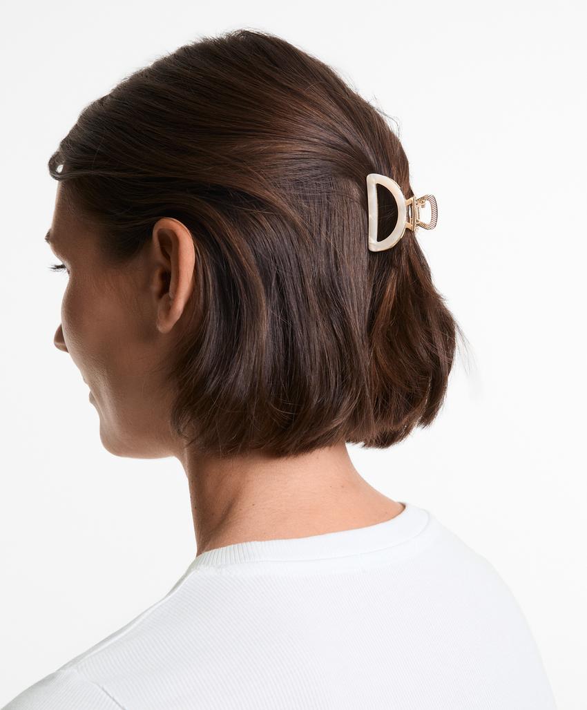 2 мини-заколки для волос с металлическим эффектом