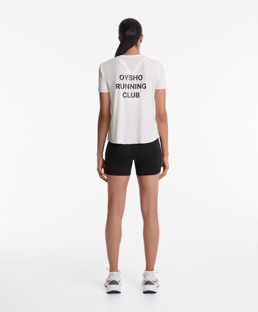 T-shirt técnica justa de manga curta Oysho Running Club
