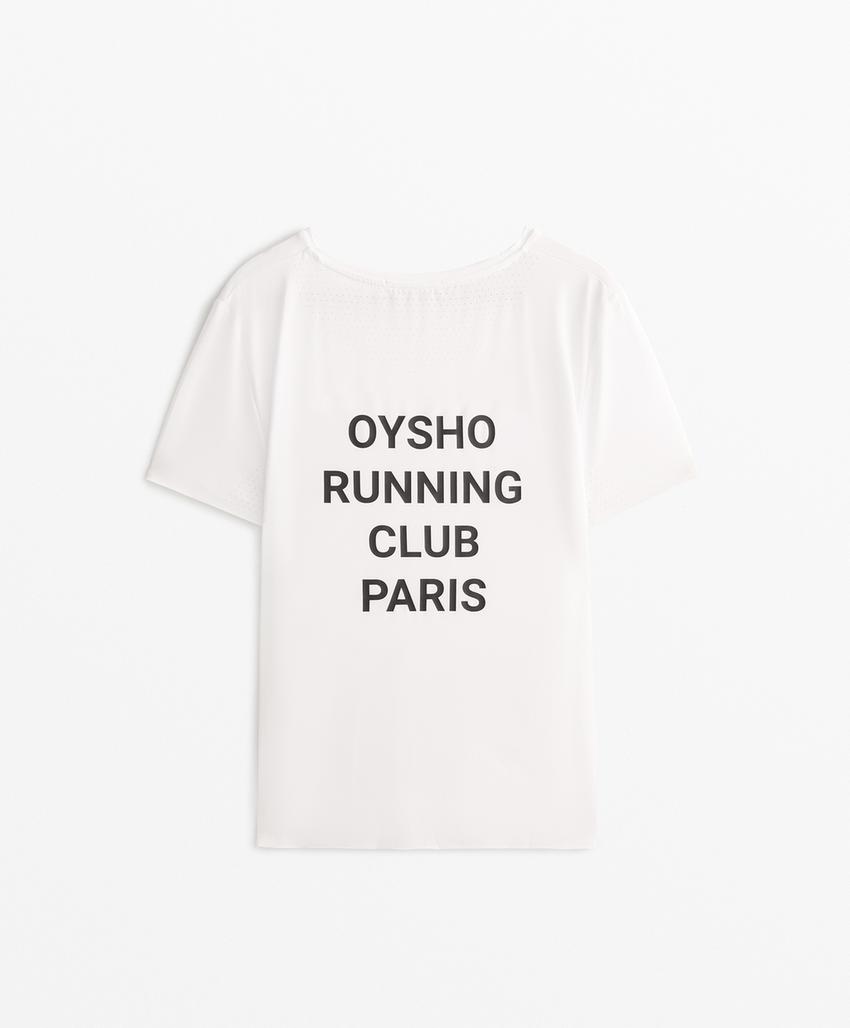 T-shirt técnica justa de manga curta Running Club Paris