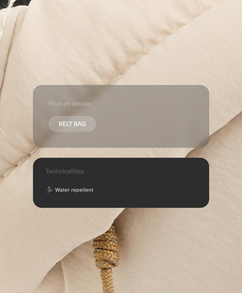 Поясная сумка из водоотталкивающего нейлона