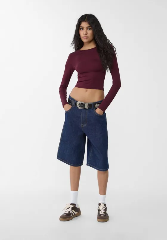 Футболка из полиамида с длинными рукавами