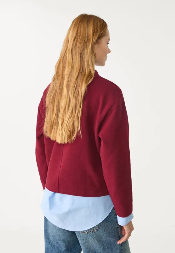 Трикотажная футболка с круглым вырезом