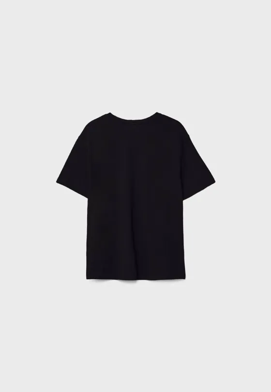 Базовая футболка геометрического кроя из плотной ткани