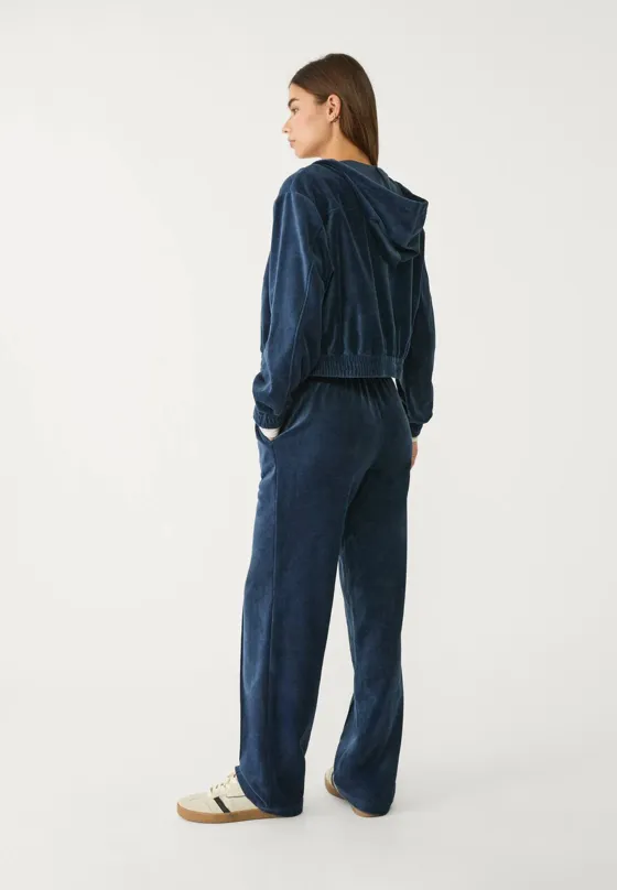 Брюки джоггеры из бархата