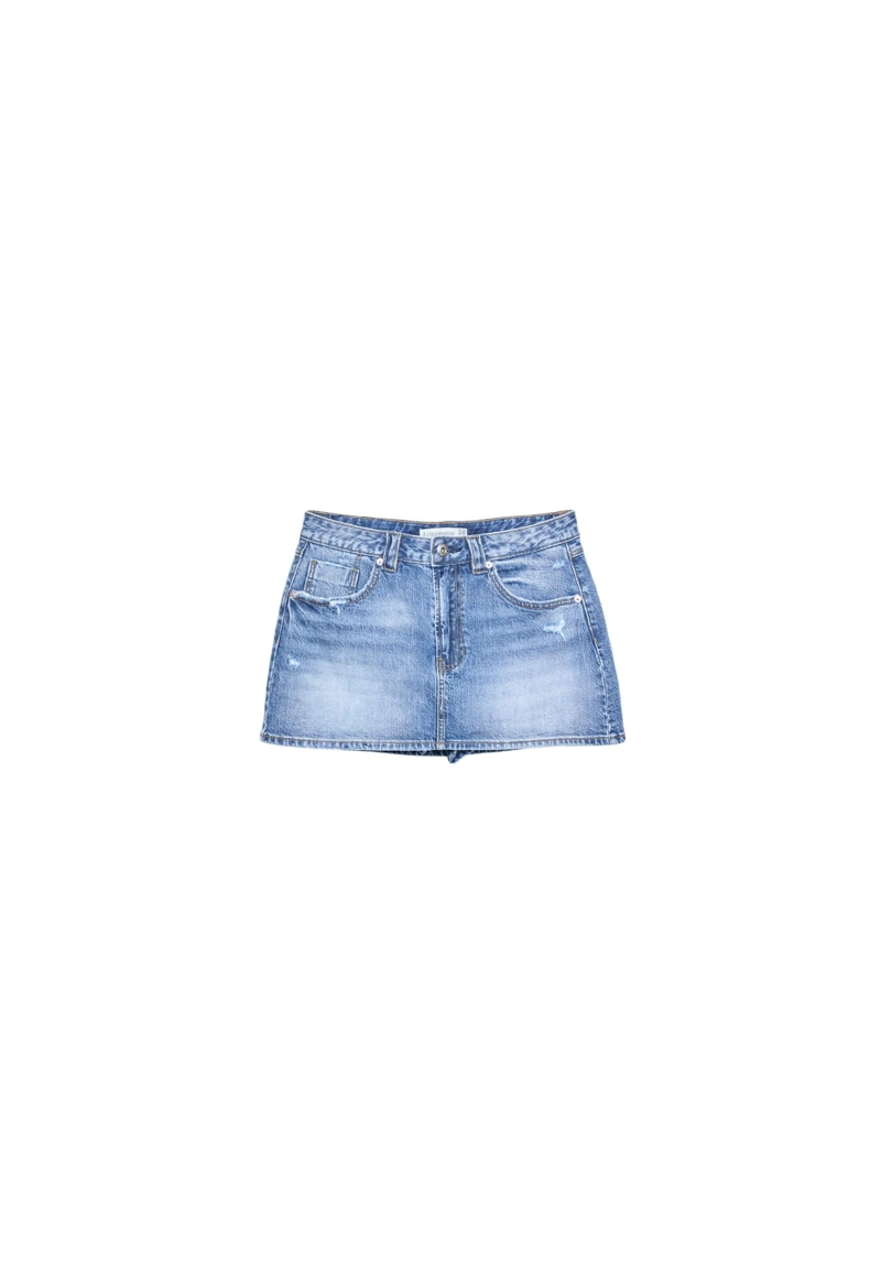 Джинсовая юбка-шорты D62