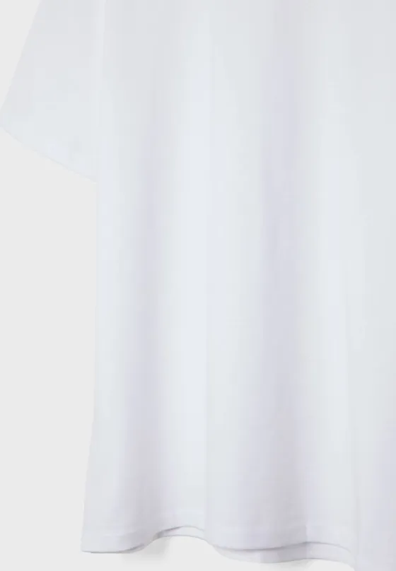 Базовая футболка геометрического кроя из плотной ткани