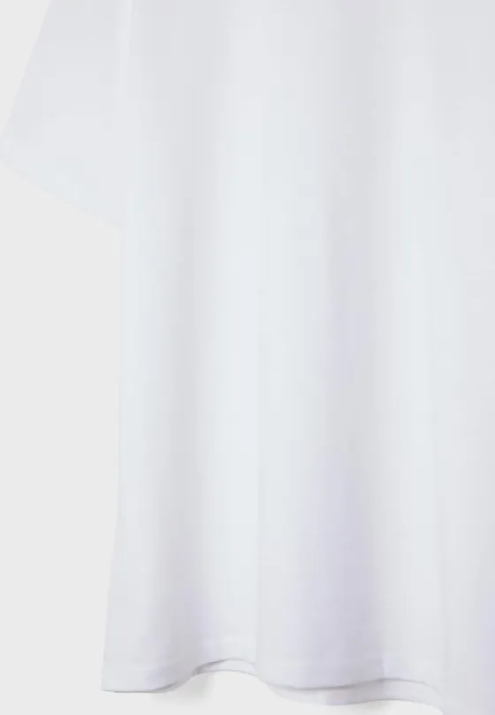 Базовая футболка геометрического кроя из плотной ткани