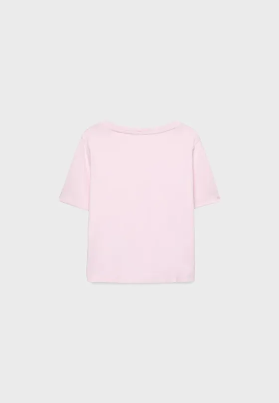 Базовая футболка классического кроя из плотной ткани