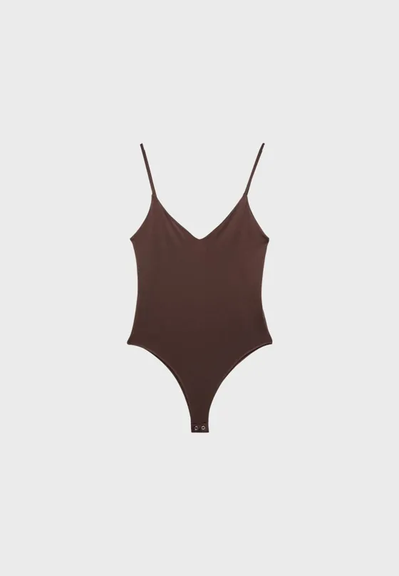 Базовое боди на бретелях