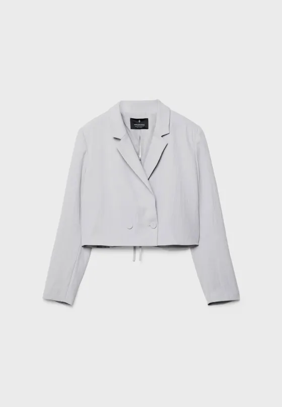 Укороченный блейзер с завязками сзади