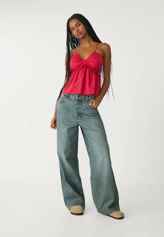 Топ с завязывающимися бретелями