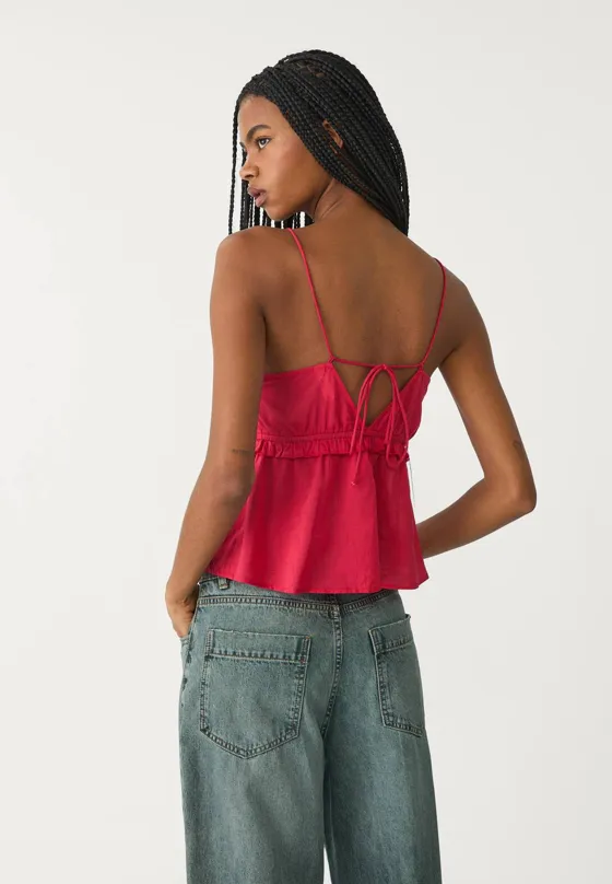 Топ с завязывающимися бретелями