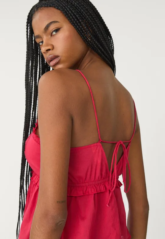 Топ с завязывающимися бретелями