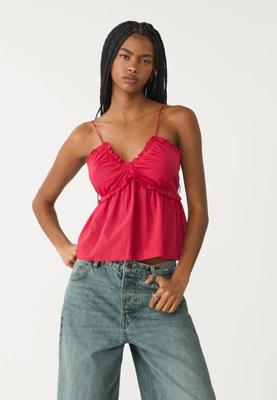 Топ с завязывающимися бретелями