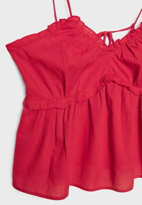 Топ с завязывающимися бретелями