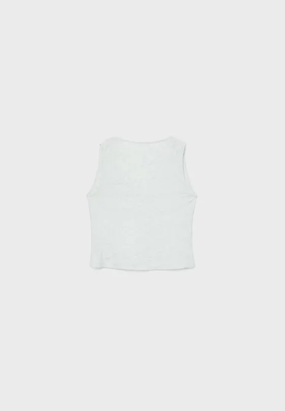 Топ из смесового льна с вышивкой