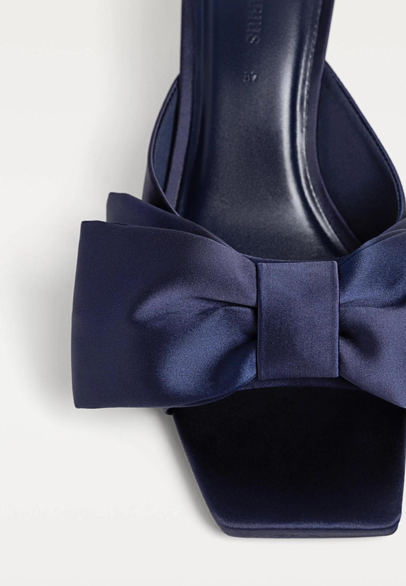 Босоножки-мюли на высоком каблуке