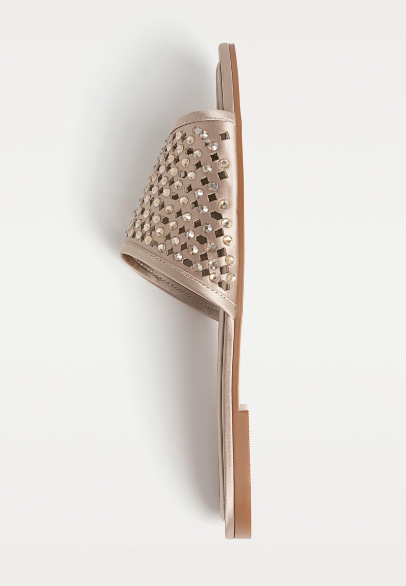 Босоножки со стразами