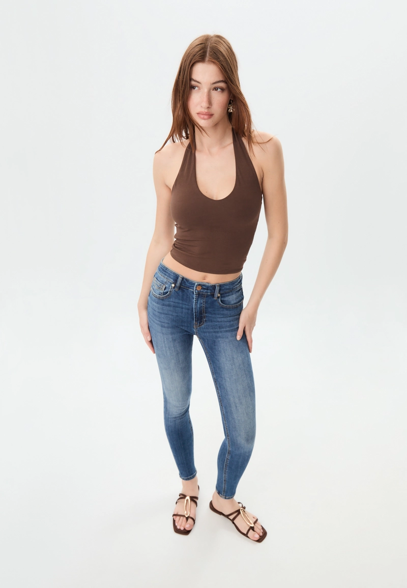 Джинсы скинни D07 с классической посадкой