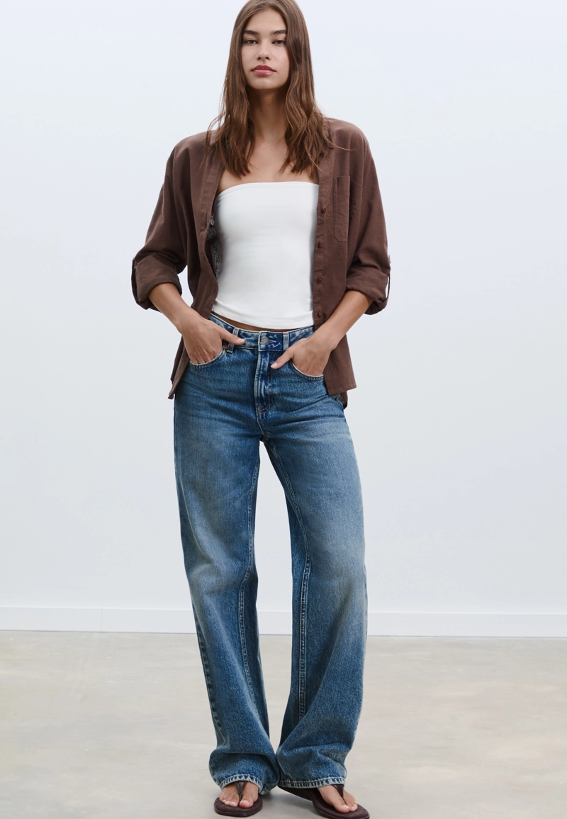 Джинсы прямого кроя