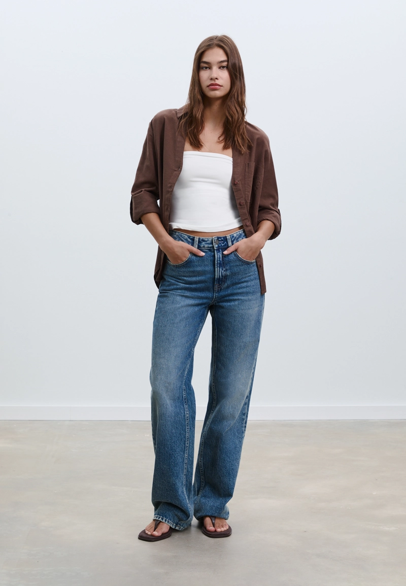 Джинсы прямого кроя