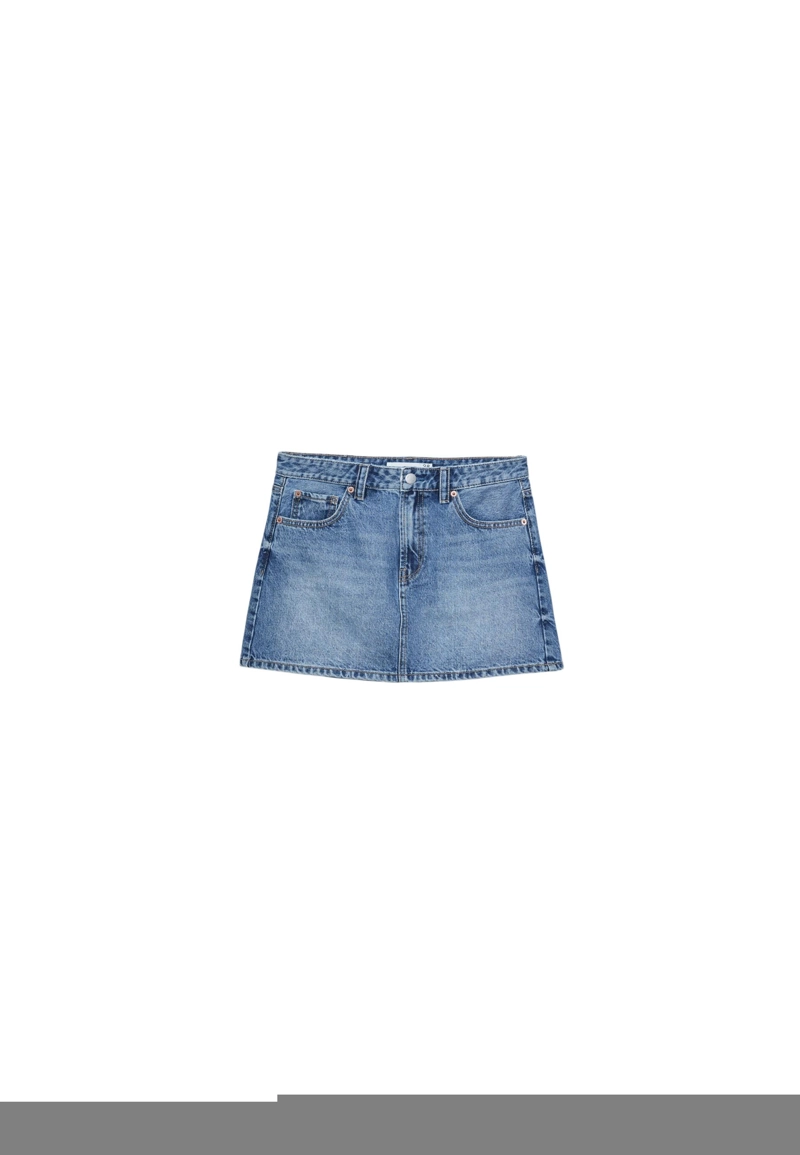 Джинсовая мини-юбка D60