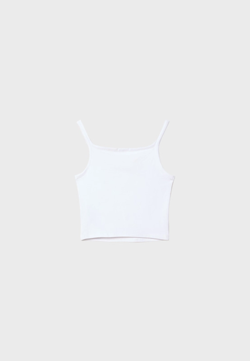 Топ из эластичной ткани на бретелях