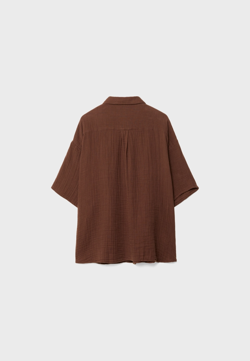 Рубашка из струящегося хлопка