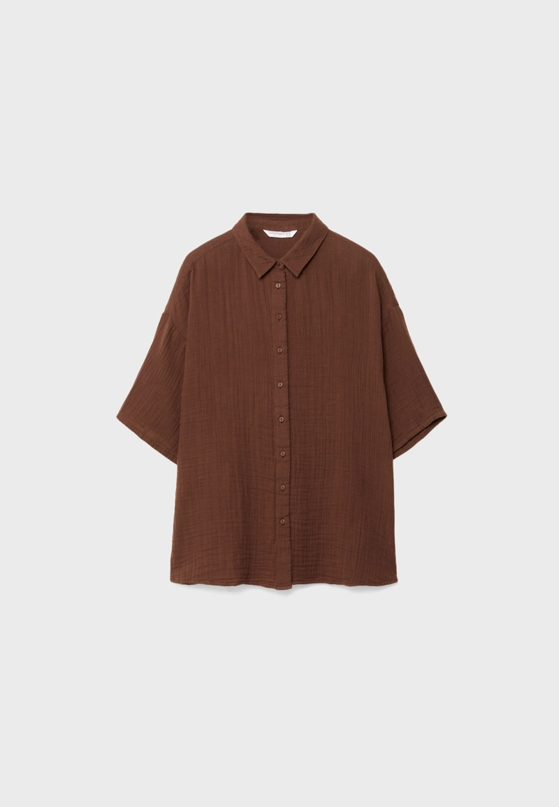 Рубашка из струящегося хлопка