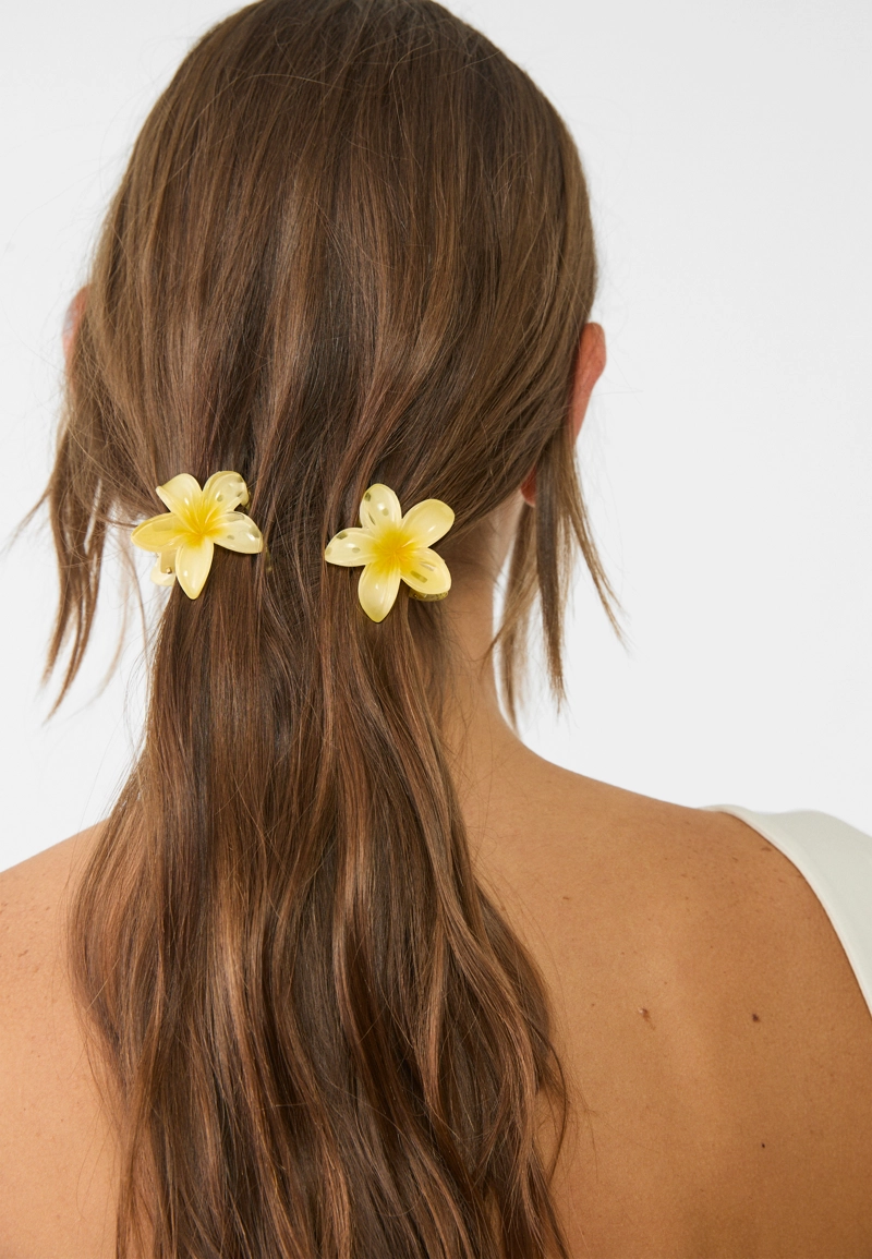 Набор из 3 заколок для волос с деталями “Цветы”