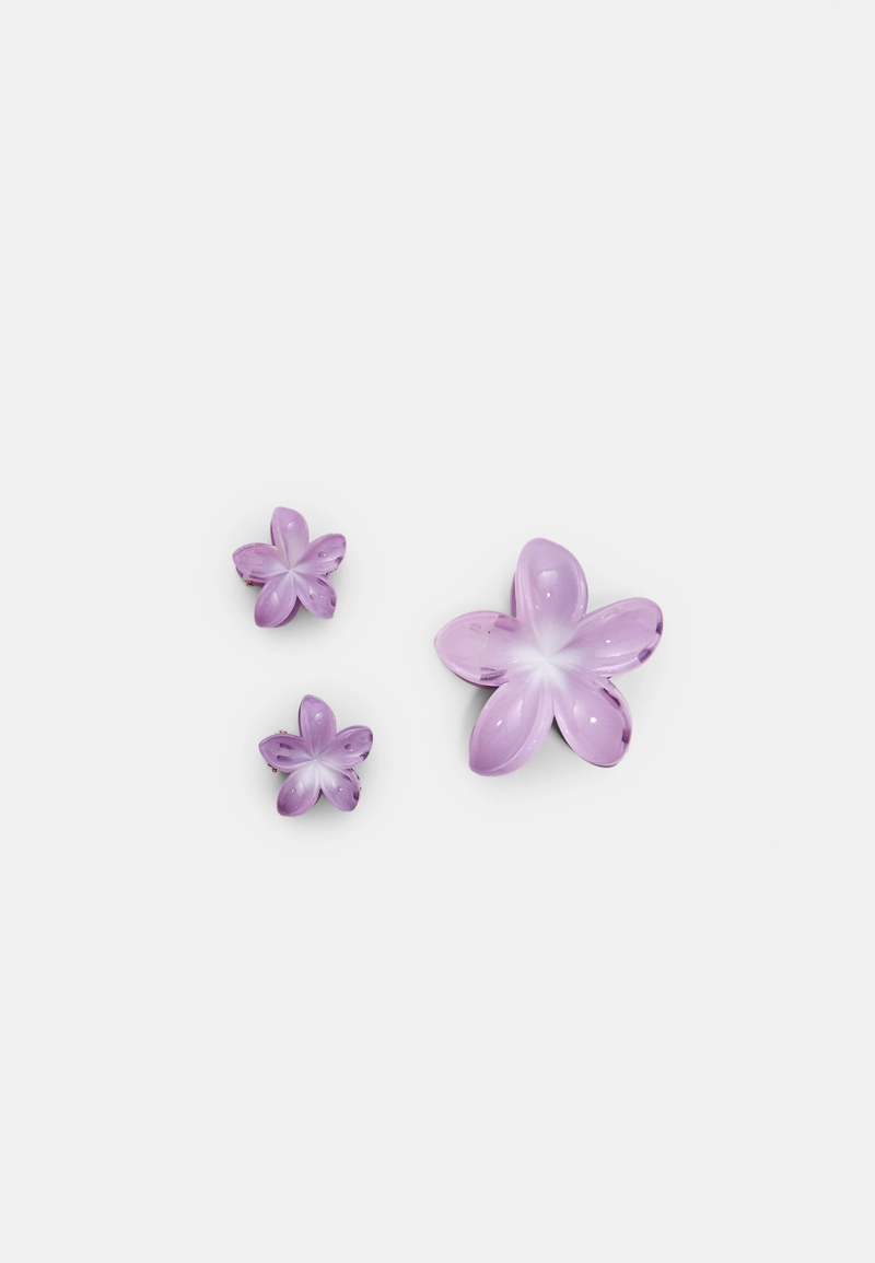 Набор из 3 заколок для волос с деталями “Цветы”