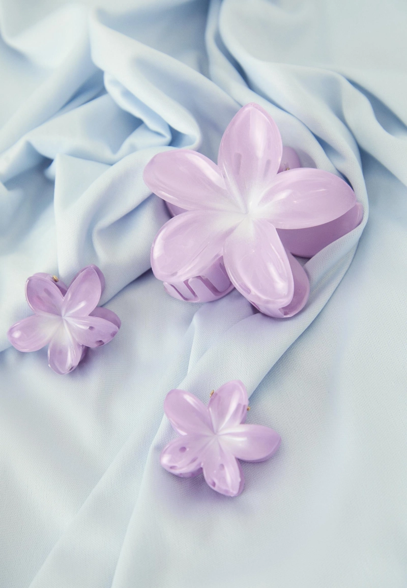 Набор из 3 заколок для волос с деталями “Цветы”